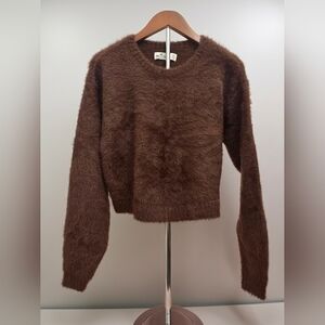 Hollister Cozy Brown Crew Neck Sweater